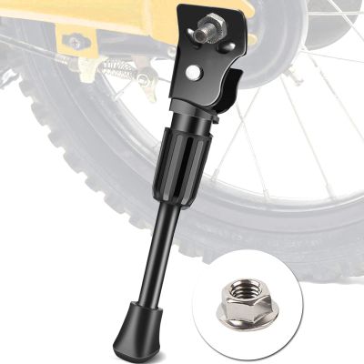 IPETRK Kickstand for Kids Bike 20 inch, Easy Install Rear Axle Mount Bike Kickstand for Boys & Girls Bike, Sturdy Aluminum Alloy Training Wheels Replacement with Non-Slip Foot (Black)