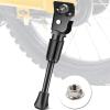 IPETRK Kickstand for Kids Bike 20 inch, Easy Install Rear Axle Mount Bike Kickstand for Boys & Girls Bike, Sturdy Aluminum Alloy Training Wheels Replacement with Non-Slip Foot (Black) view 1