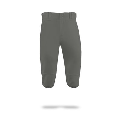 MARUCCI Youth EXCEL Double-Knit Short Baseball Pant, Gray, Youth X-Small