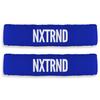 1 Pair Nxtrnd Bicep Bands, Sweat-Absorbent Arm Sweatbands, Football Accessory (Blue) view 1