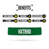 1 Pair Nxtrnd Bicep Bands, Sweat-Absorbent Arm Sweatbands, Football Accessory (Dark Green) view 3