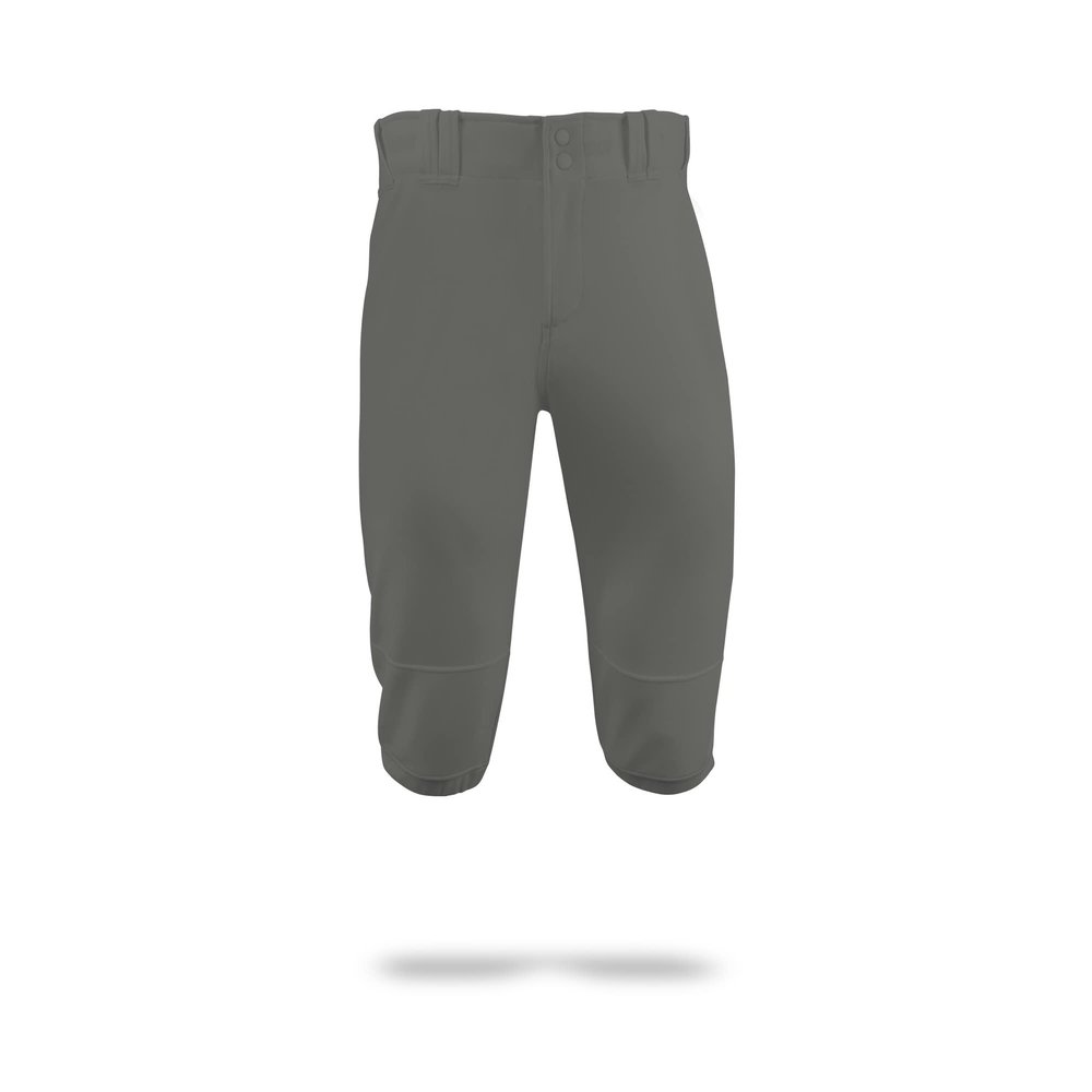 MARUCCI Youth EXCEL Double-Knit Short Baseball Pant, Gray, Youth X-Large