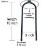 Coffken Heavy Rebar Trampoline Wind Stakes with Flat Welded Head,10x3x0.32 Wind Stake,Safety Ground Anchor for Securing Trampoline, Tents, Fences, Tarps, Garden Cloth, Hoses and More (8) view 2