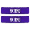 1 Pair Nxtrnd Bicep Bands, Sweat-Absorbent Arm Sweatbands, Football Accessory (Purple) view 1