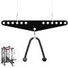 RIMLUFE Double to Single D Handle Cable Weight Workout Pulley System Adaptor Plate Spreader for LAT Pull Down Bar Rope Attachments Cable Machine for Squat Rack Home Gym view 2