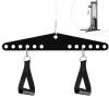 RIMLUFE Double to Single D Handle Cable Weight Workout Pulley System Adaptor Plate Spreader for LAT Pull Down Bar Rope Attachments Cable Machine for Squat Rack Home Gym view 3