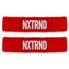 1 Pair Nxtrnd Bicep Bands, Sweat-Absorbent Arm Sweatbands, Football Accessory (Red) view 1