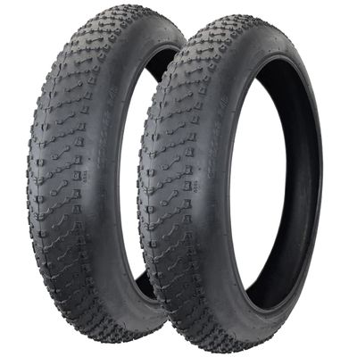 Two RNX 26x4.0 Mob Boss Fat Bike Bicycle Clincher Tires, 26x4 Bike Tires (98-406)