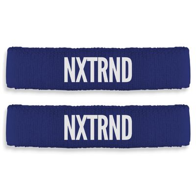 1 Pair Nxtrnd Bicep Bands, Sweat-Absorbent Arm Sweatbands, Football Accessory (Navy Blue)