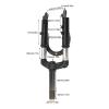Keenso Suspension Fork, Front Suspension Fork Aluminum Alloy for Electric Scooters, Motorcycles, Mountain Bikes, Shock Absorbers, and Mounts view 4