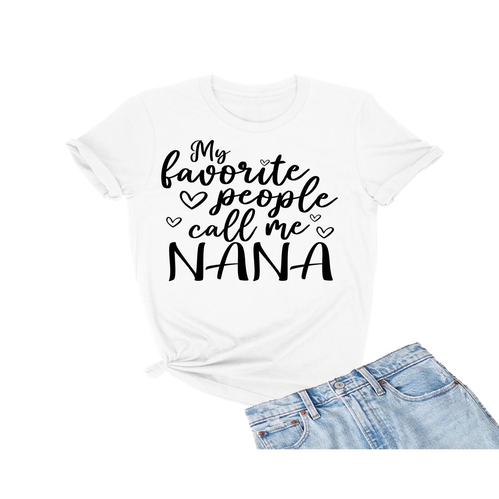 XX-Large White Mens My Favorite People Call Me Nana Gift for Grandma T-Shirt