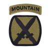 10th Infantry (Mountain) Division OCP Patch with Mountain Tab (Military Issued)-Veteran Owned Business view 1