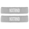1 Pair Nxtrnd Bicep Bands, Sweat-Absorbent Arm Sweatbands, Football Accessory (Grey)