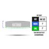 1 Pair Nxtrnd Bicep Bands, Sweat-Absorbent Arm Sweatbands, Football Accessory (Grey) view 4