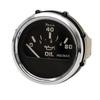 Faria Boat Marine Oil Pressure Gauge GP2484A | Euro Black 2 Inch Silver view 1