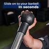 Barbell Bomb by ABMAT - Turn any surface into a Barbell Landmine exercise - Presses, Rows, Rotation, Split Squats, Lumberjacks and more. Black, One-piece molded foam. Patent Pending. view 3