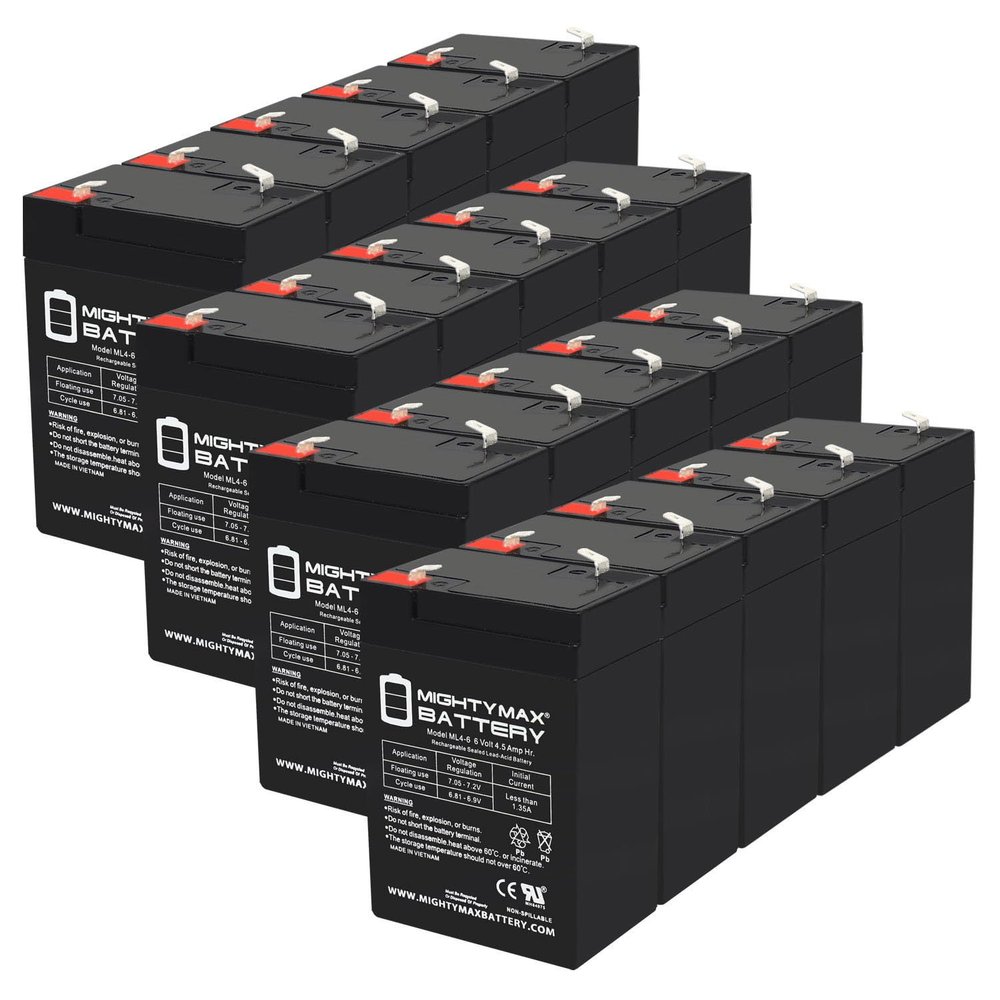 Mighty Max Battery 6V 4.5AH SLA Replacement Battery for Dual-Lite ESS-I-2-20 Pack