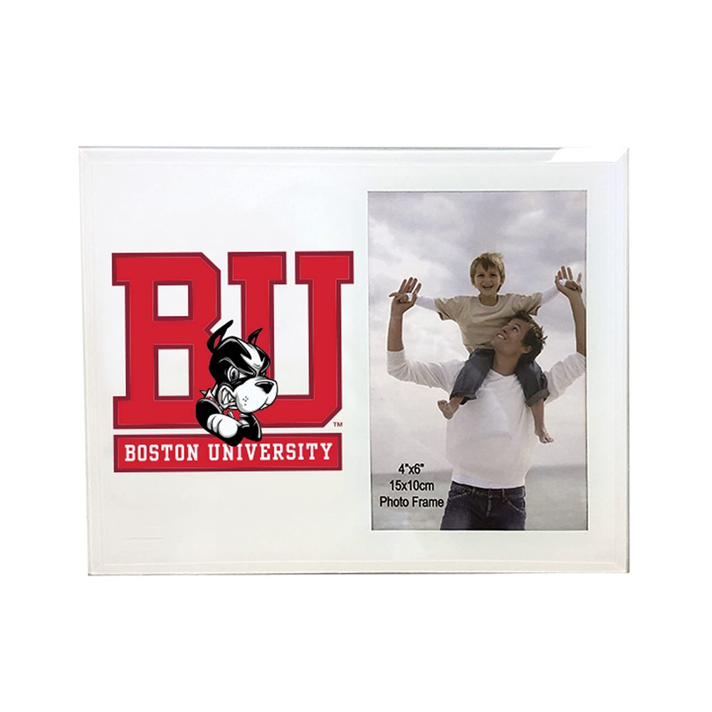 The Fanatic Group Boston University 4 x 6 Glass Photo Frame