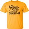 Medium Gold Mens My Favorite People Call Me Grandma Gift Idea T-Shirt view 2