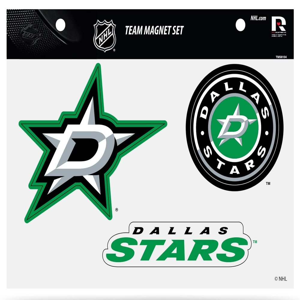 Rico Industries NHL Dallas Stars Team Magnet Set 8.5" x 11" - Home Dcor - Regrigerator, Office, Kitchen