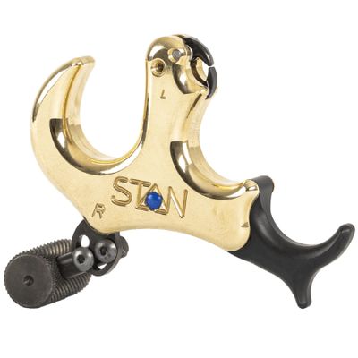 Stan OnneX Resistance Archery Release Ergonomic 3 & 4 Finger Grip, Universal Handle Platform, Crisp Searing System, Trainer Lock, Modular Fit, Heavy Metal, L