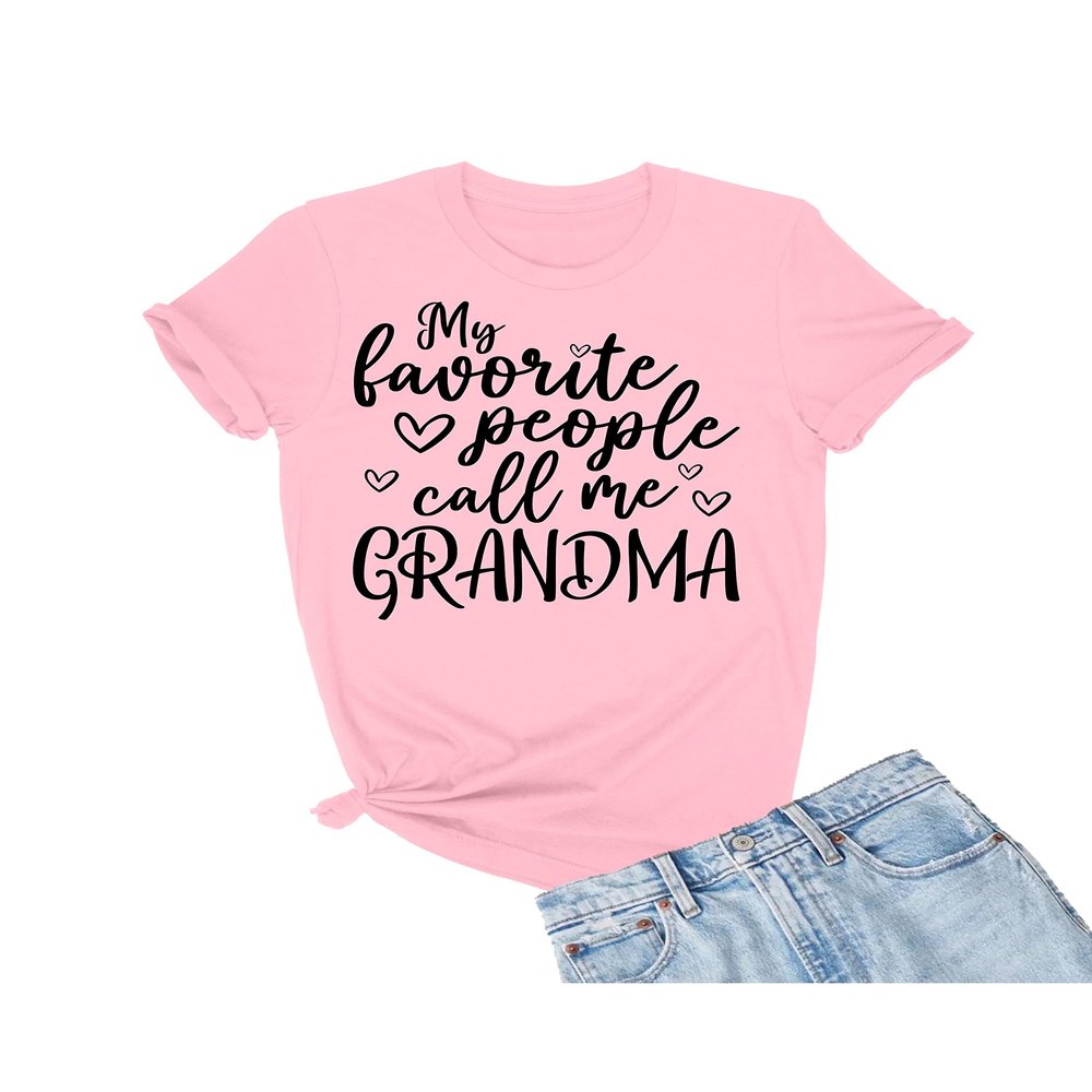 4X-Large Pink Mens My Favorite People Call Me Grandma Gift Idea T-Shirt