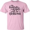 4X-Large Pink Mens My Favorite People Call Me Grandma Gift Idea T-Shirt view 2