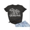 4X-Large Heather Black Mens My Favorite People Call Me Grandma Gift Idea T-Shirt view 1