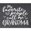 4X-Large Heather Black Mens My Favorite People Call Me Grandma Gift Idea T-Shirt view 3
