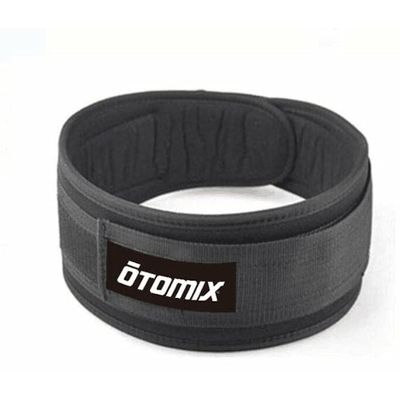 Otomix Nylon Weight Lifting Belt for Men and Women (Black) (Medium)
