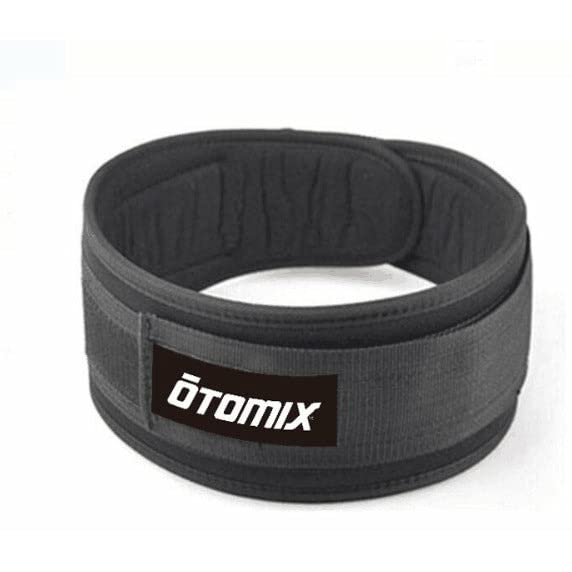 Otomix Nylon Weight Lifting Belt for Men and Women (Black) (Medium)