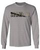 0501. Vintage Brooklyn Bridge New York City NYC Streetwear Men's Long Sleeve t Shirt (Light Gray 2X Large) view 1