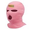 Vietnam Veteran Ski Mask Embroidered USA Three Hole Mask Soldier Knit Service Balaclava (Light Pink) view 1