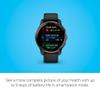 Garmin Venu 2 Plus, GPS Smwatch with Call and Text, Advanced Health Monitoring Fitness Features, Slate Black Band, One Size (Renewed) view 3