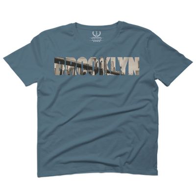 0501. Vintage Brooklyn Bridge New York City NYC Streetwear for Men T Shirt (Indigo 2X-Large)