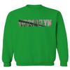 0501. Vintage Brooklyn Bridge New York City NYC Streetwear Men's Crewneck Sweatshirt (Irish Green X-Large) view 1