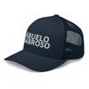 Abuelo Sabroso Hispanic Grandpa Gifts from Grandchildren Abuelo Gifts in Spanish Father's Day Trucker Hat Navy view 4