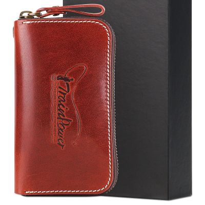 Trainpower Leather Fly Fishing Wallet,Fly BoxesUnique Fly Fishing Gift for Man dad Kids Husband Women