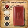 Trainpower Leather Fly Fishing Wallet,Fly BoxesUnique Fly Fishing Gift for Man dad Kids Husband Women view 2