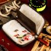 Trainpower Leather Fly Fishing Wallet,Fly BoxesUnique Fly Fishing Gift for Man dad Kids Husband Women view 4