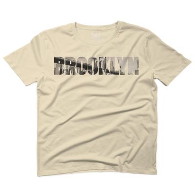 0501. Vintage Brooklyn Bridge New York City NYC Streetwear for Men T Shirt (Beige 2X-Large)