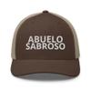 Abuelo Sabroso Hispanic Grandpa Gifts from Grandchildren Abuelo Gifts in Spanish Father's Day Trucker Hat Brown/Khaki view 1