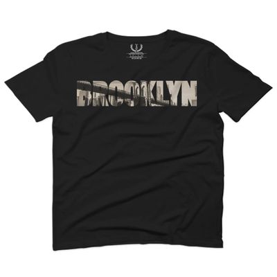 0501. Vintage Brooklyn Bridge New York City NYC Streetwear for Men T Shirt (Black 2X-Large)
