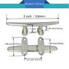 YWZHENYU Boat Cleats Marine Dock Cleats 316 Stainless Steel Open Base Cleats for Boat Kayak Mooring and Decor of 2 Pcs (5 inch) view 3