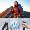 Covacure Hiking Poles Collapsible Trekking Poles - Aluminum Alloy 7075 Walking Sticks with Telescopic & Foldable Tri-fold Design Hiking Gear for Women Men, Camping, Climbing view 4