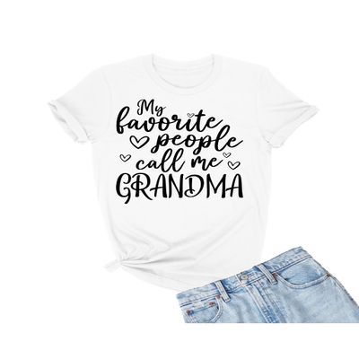 5X-Large White Mens My Favorite People Call Me Grandma Gift Idea T-Shirt