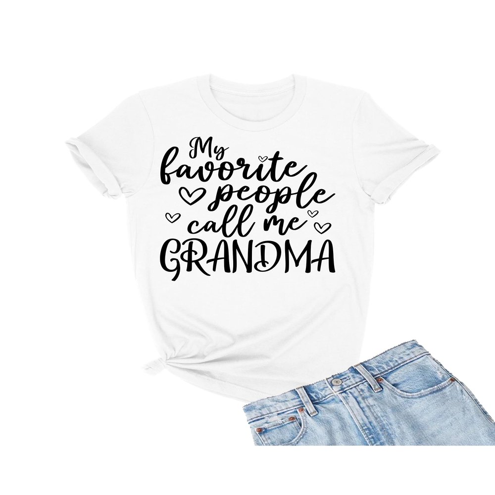 5X-Large White Mens My Favorite People Call Me Grandma Gift Idea T-Shirt