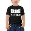 Nomi Q Big Sister Shirt for The Soon to Be Big Sister Baby Announcement Shirt - Toddler Short Sleeve Tee Black view 1