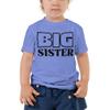 Nomi Q Big Sister Shirt for New Baby Announcement Soon to Be Big Sister Shirt - Toddler Short Sleeve Tee Heather Columbia Blue view 1