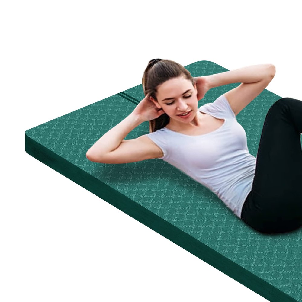 nuveti Large Exercise Mat - 15mm/20mm/30mm Thick Yoga Mat | Workout Mat for Fitness, Yoga, Pilates, Stretching & Floor Exercises for Women & Men with Free Carrying Bag